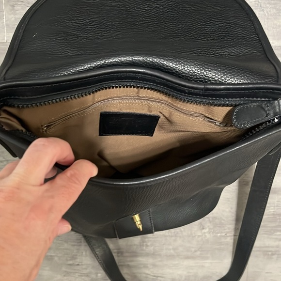 Vintage Coach Black Pebbled Leather Bucket Bag - Picture 12 of 16